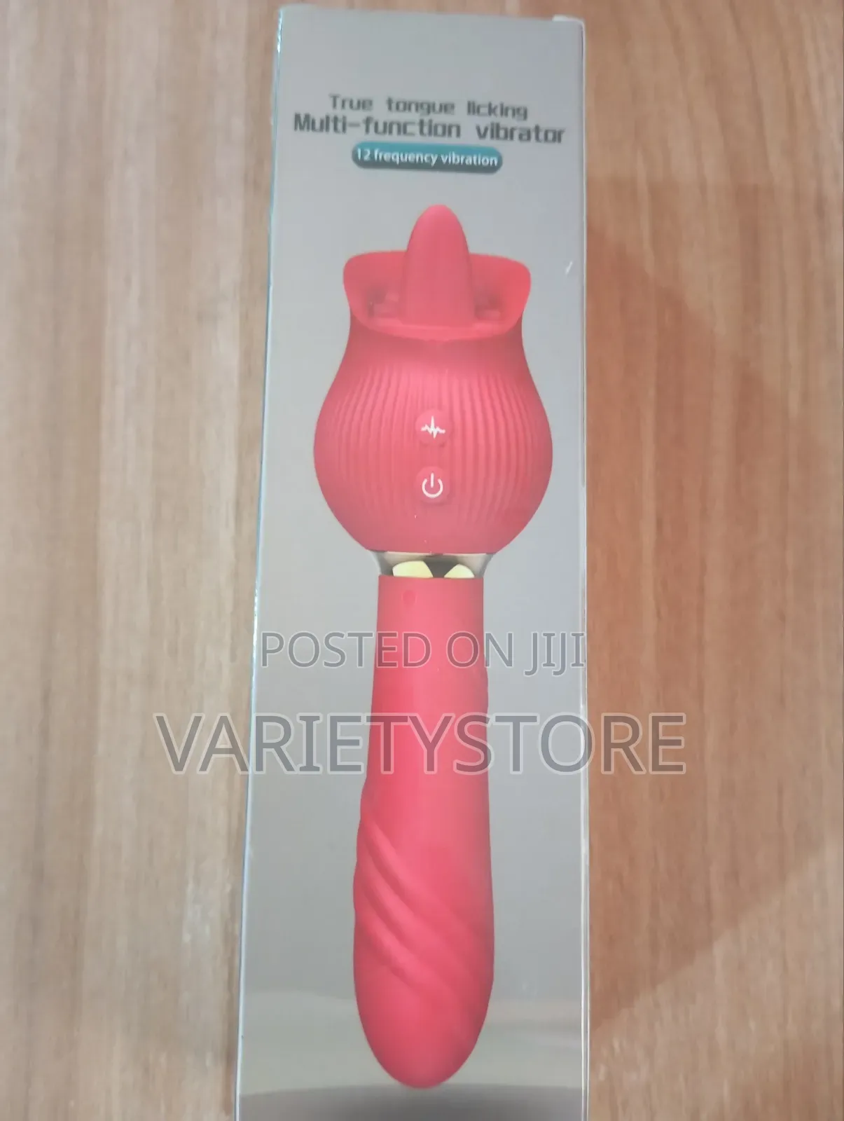 12-Mode Rose Tongue Licking Dildo Vibrator for Women
