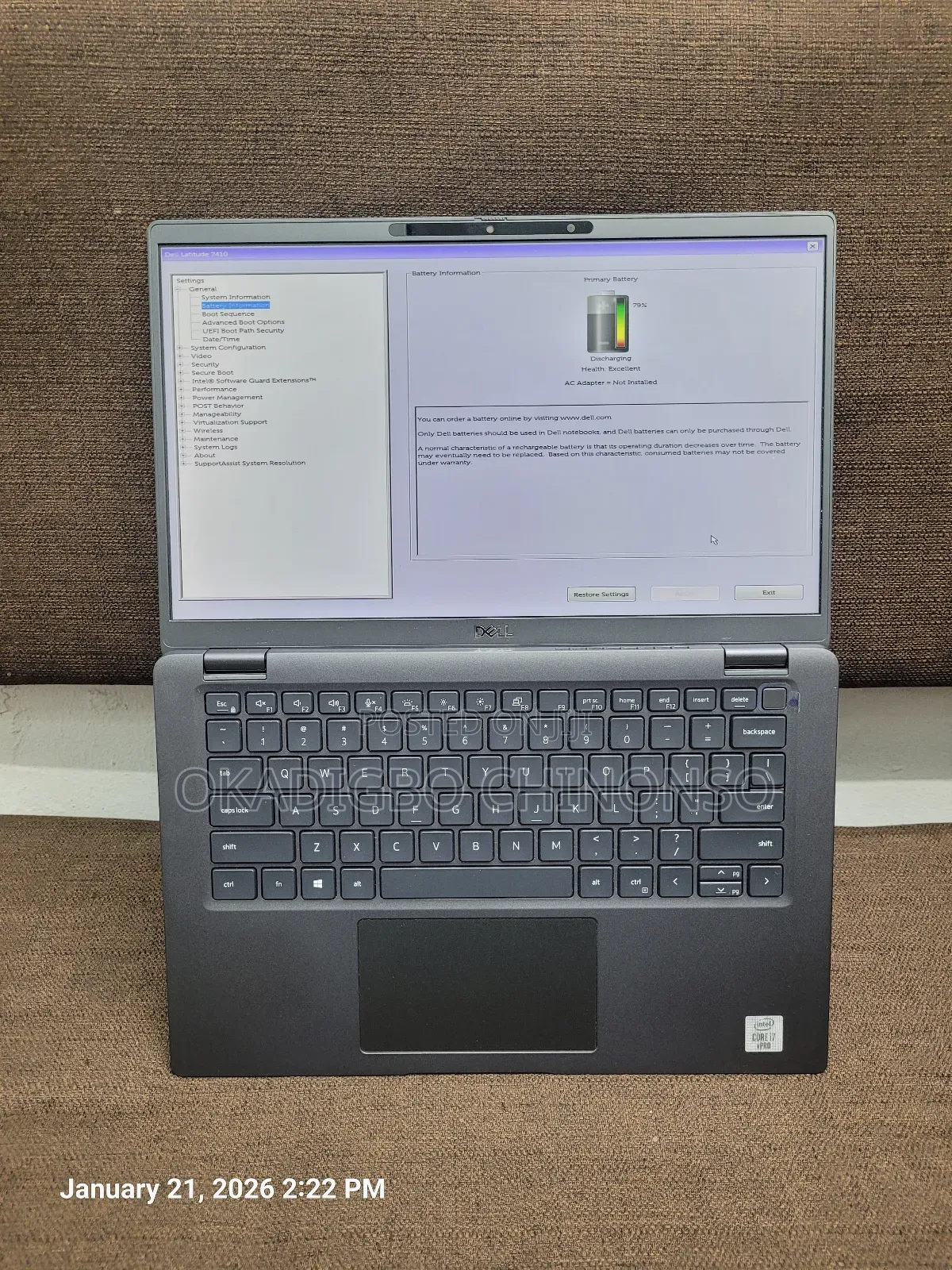 Laptop Dell Latitude 7410 16GB Intel Core I7 SSD 512GB