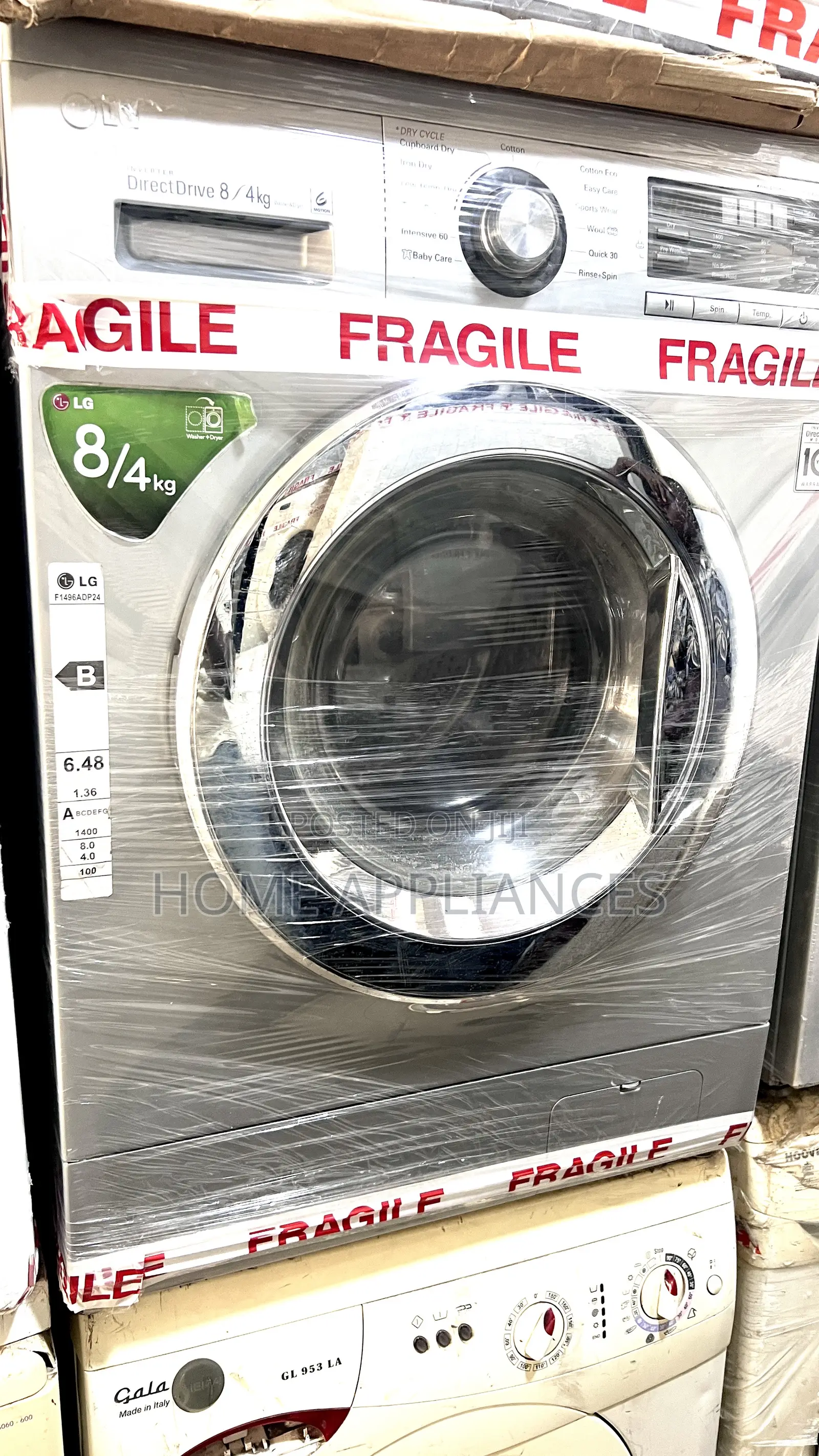 Inverter Lg 8kg Washing Machine With Dryer Payment on Delivery