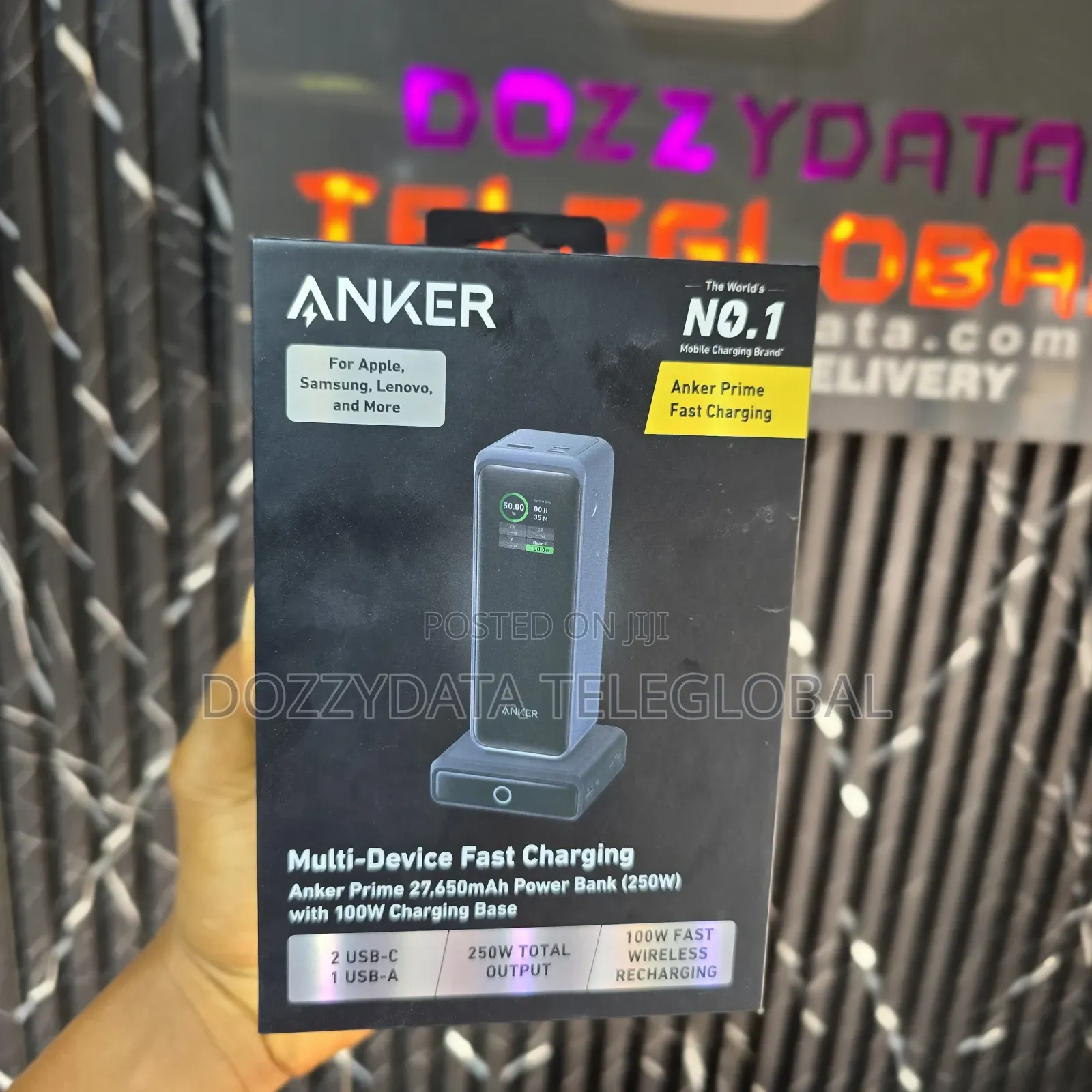 Anker Prime 27650mah Power Bank (250w) With 100w Charging Base