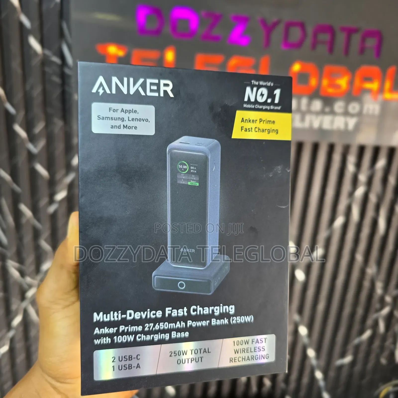 Anker Prime 27650mah Power Bank (250w) With 100w Charging Base