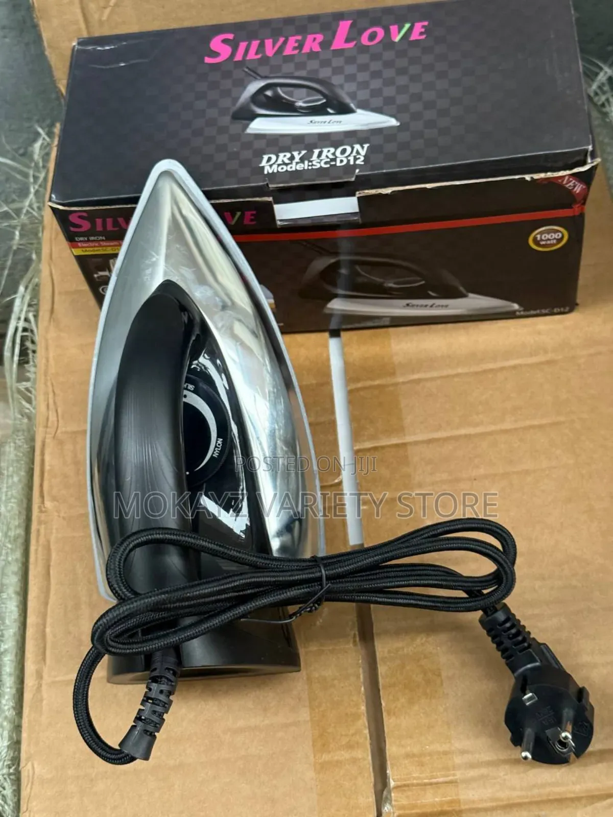 Silver Love 1000w High Quality Dry Iron