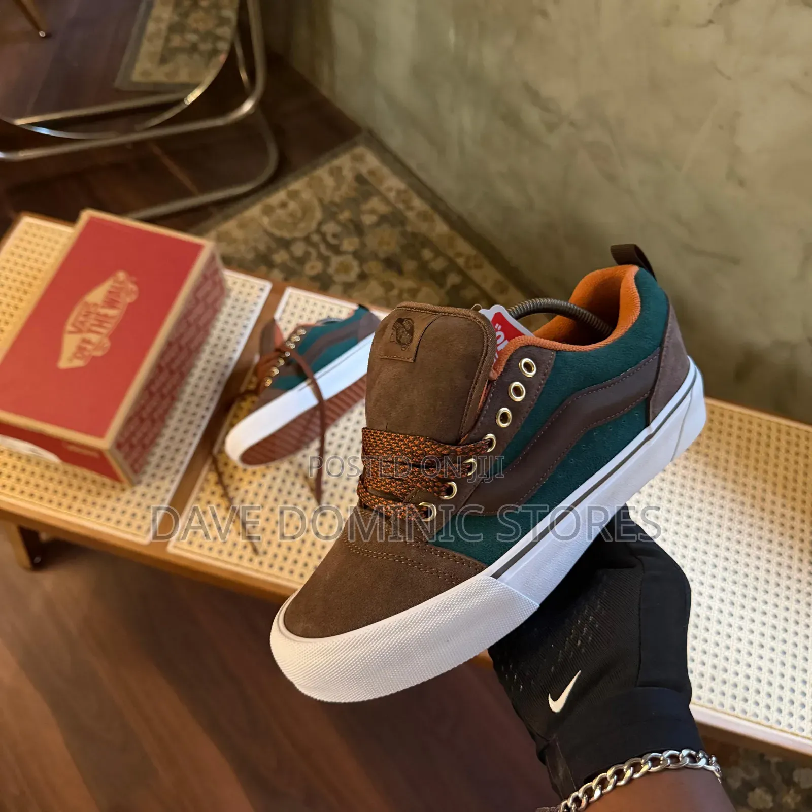 Vans Knu Skool Vans Vr3 Lx Caramel Brown/Twilight Green