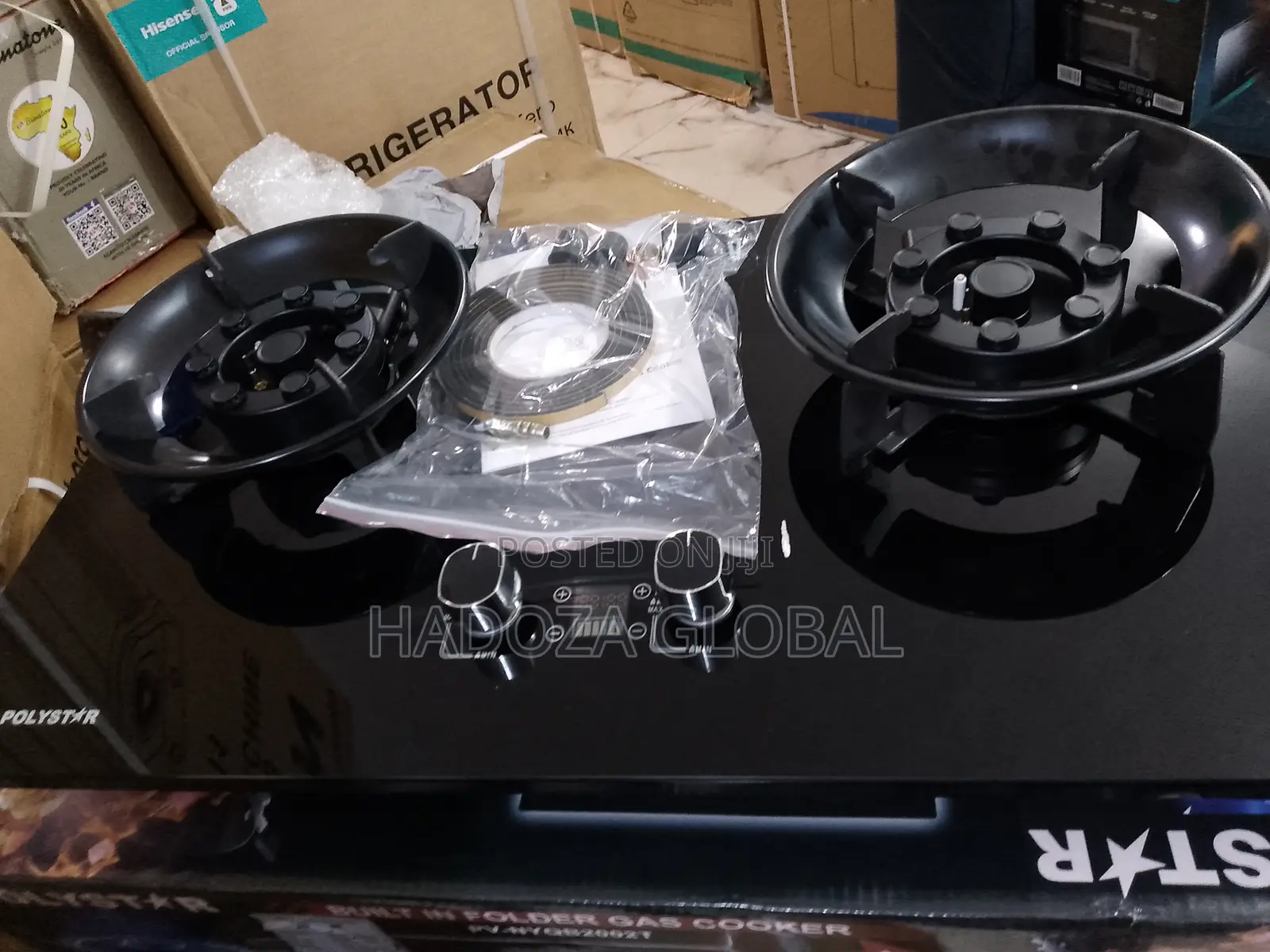 Polystar Dual Burner Manual Gas Stove