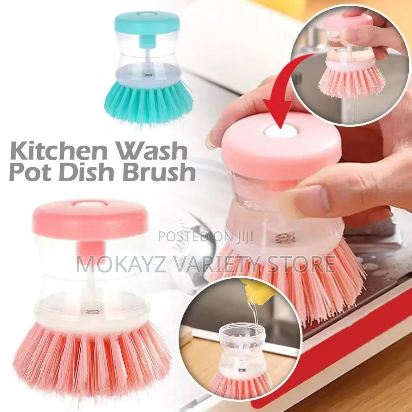 Kitchen Wash Pot/Dish Soap Dispensing Brush/Bulk Order(Minimum 50pcs)