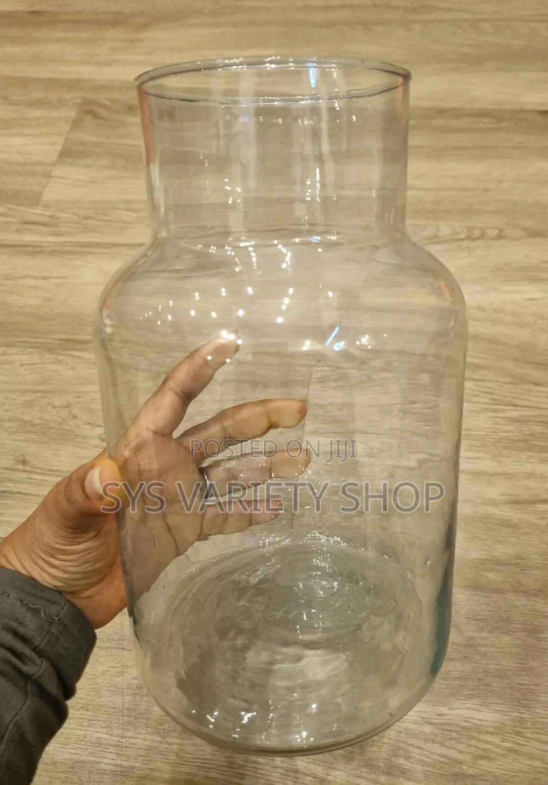 Big Glass Vase Transparent
