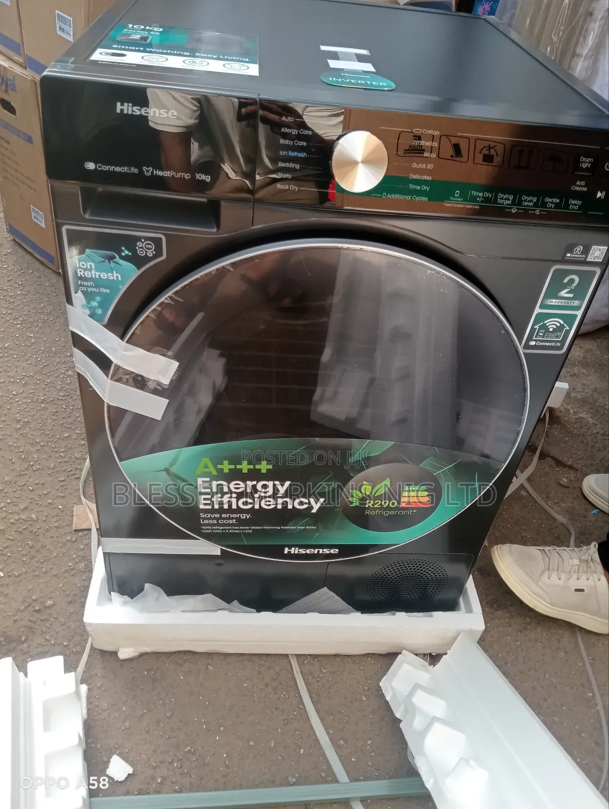 Hisense Dryer 10kg Inverter 2 Years Warranty