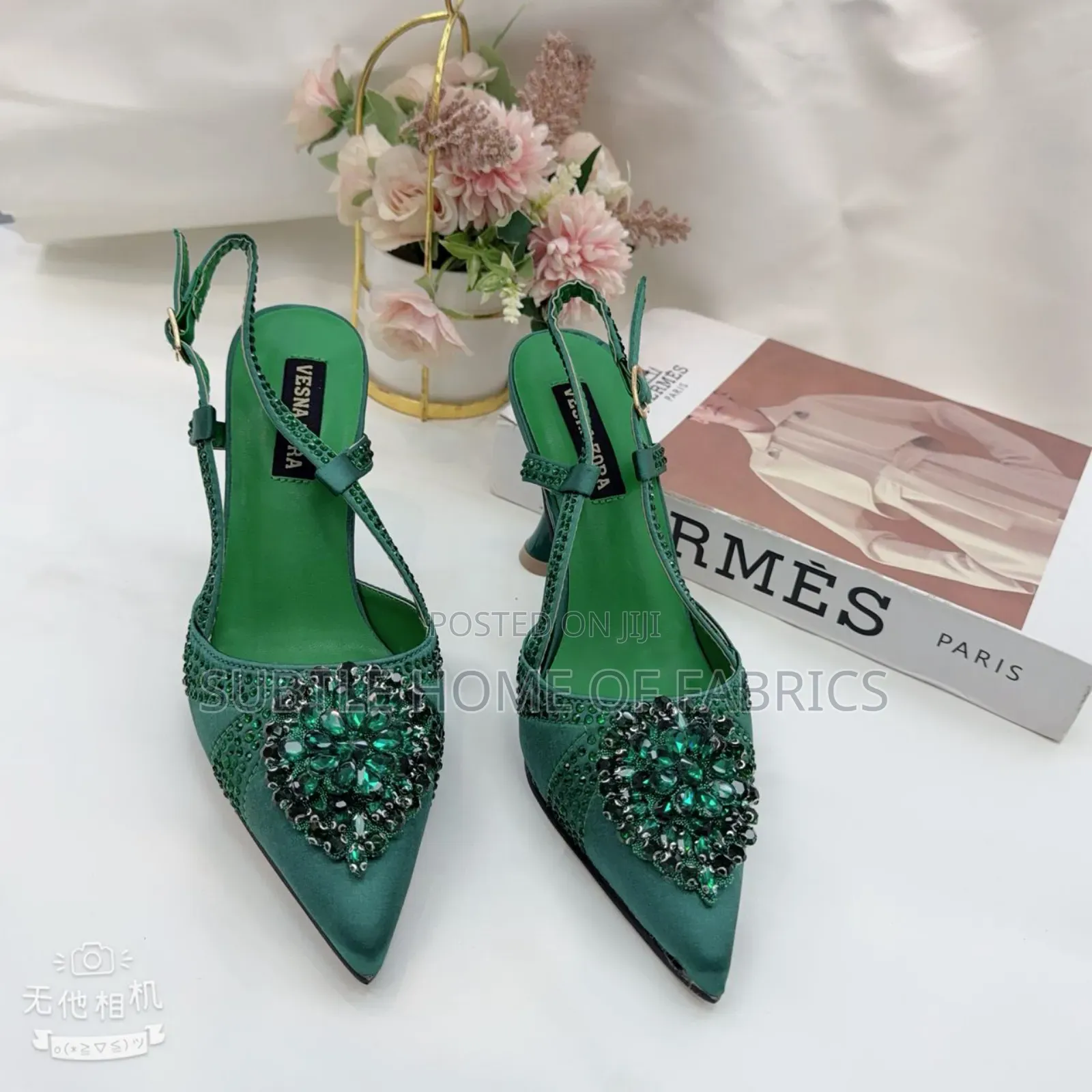 Ladies Half Cover Shoe With Stones