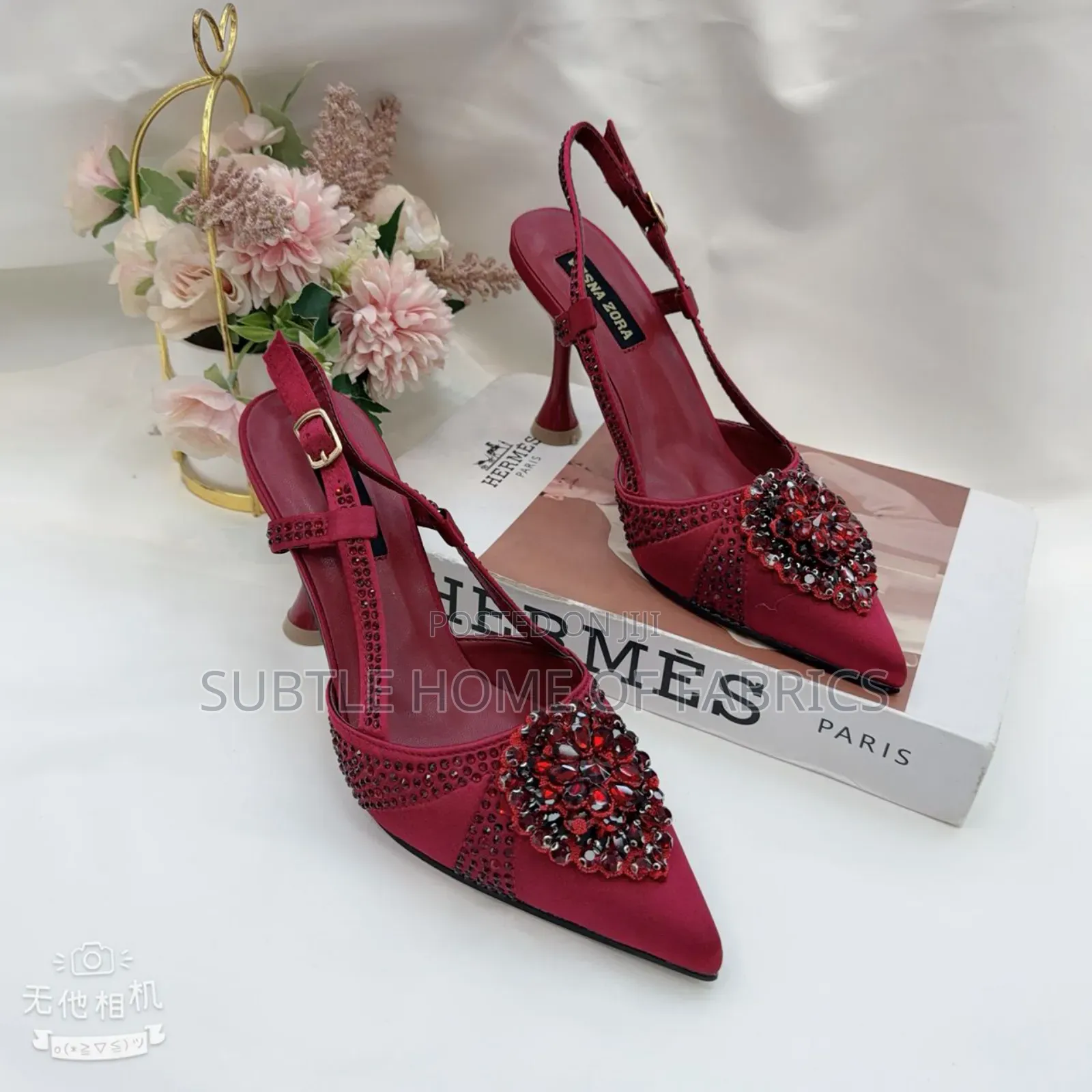 Ladies Half Cover Shoe With Stones