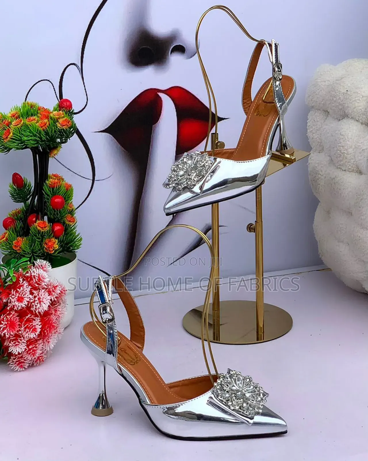 Ladies Half Cover Shoe With Stones