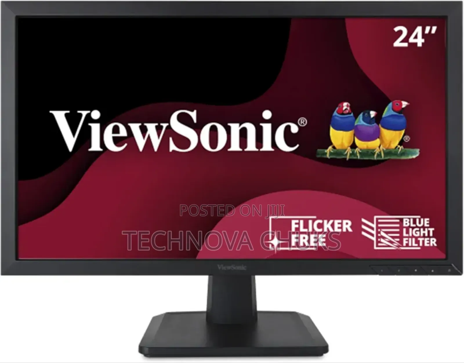Viewsonic Va2452sm 24 Inch 1080p Led Monitor Displayport Dvi and Vga