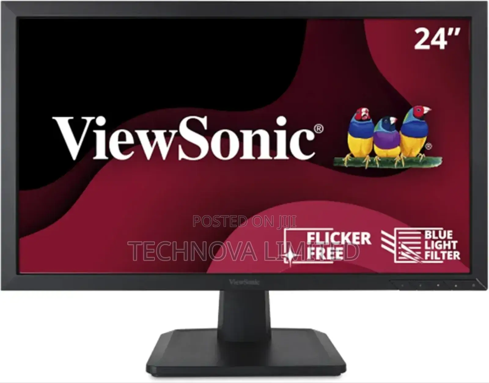 Viewsonic Va2452sm 24 Inch 1080p Led Monitor Displayport Dvi and Vga