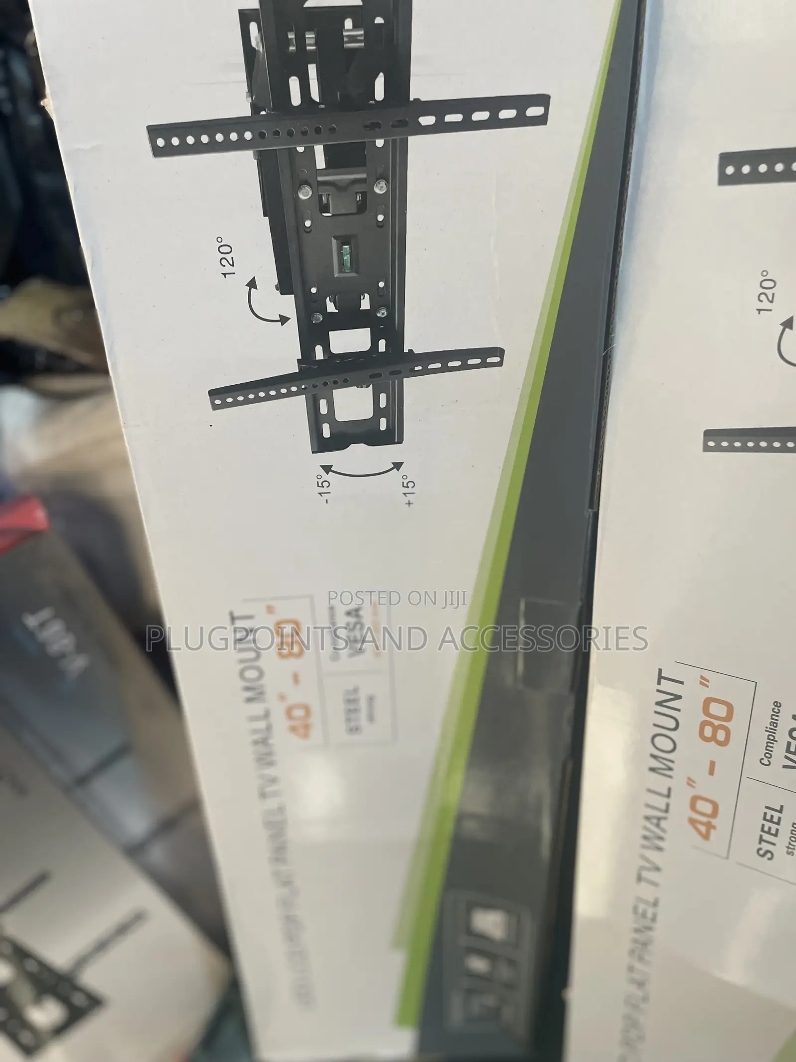 Adjustable Tv Wall Mount 40 - 80”+ Free Delivery Today Only