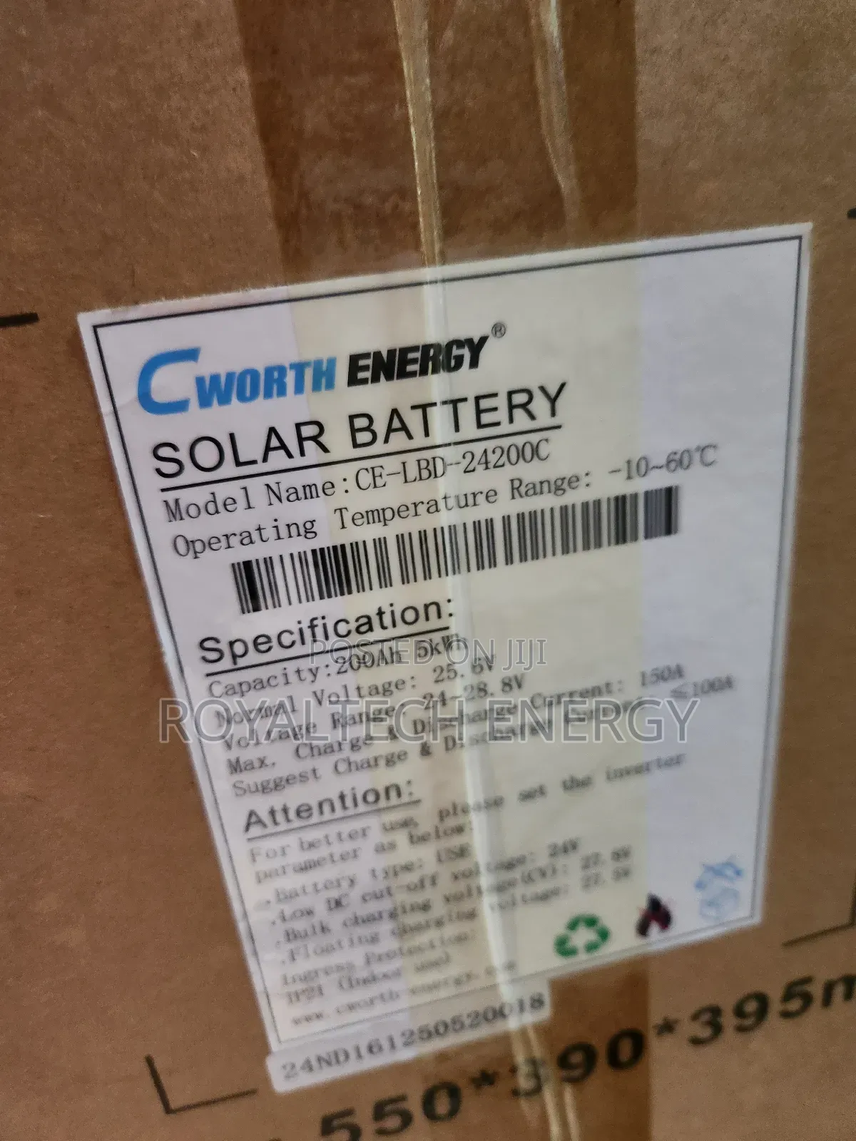 5kwh Cworth Lithium Batteries 24v