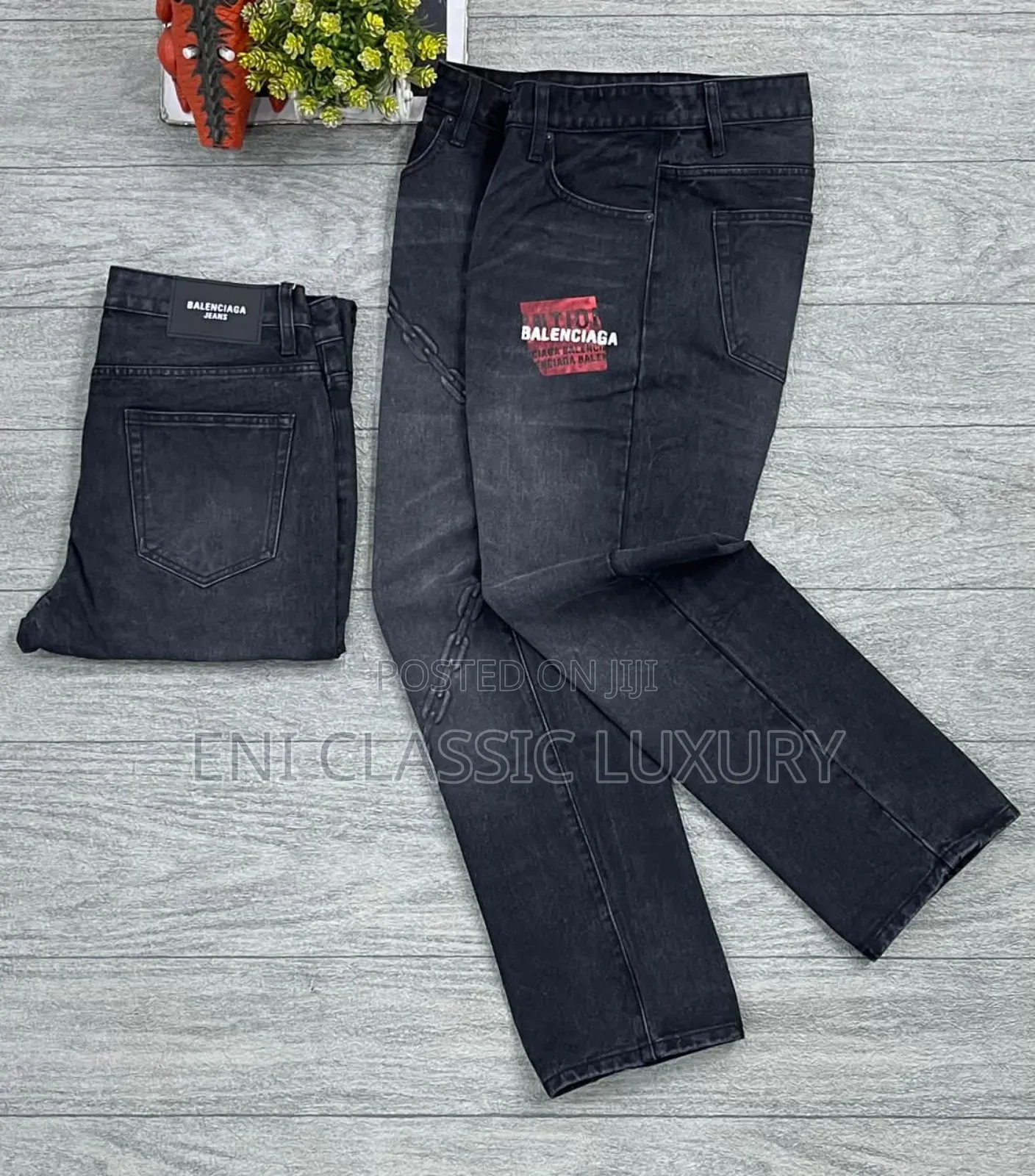 Balenciaga Luxury Men's Jeans Well Banded Package