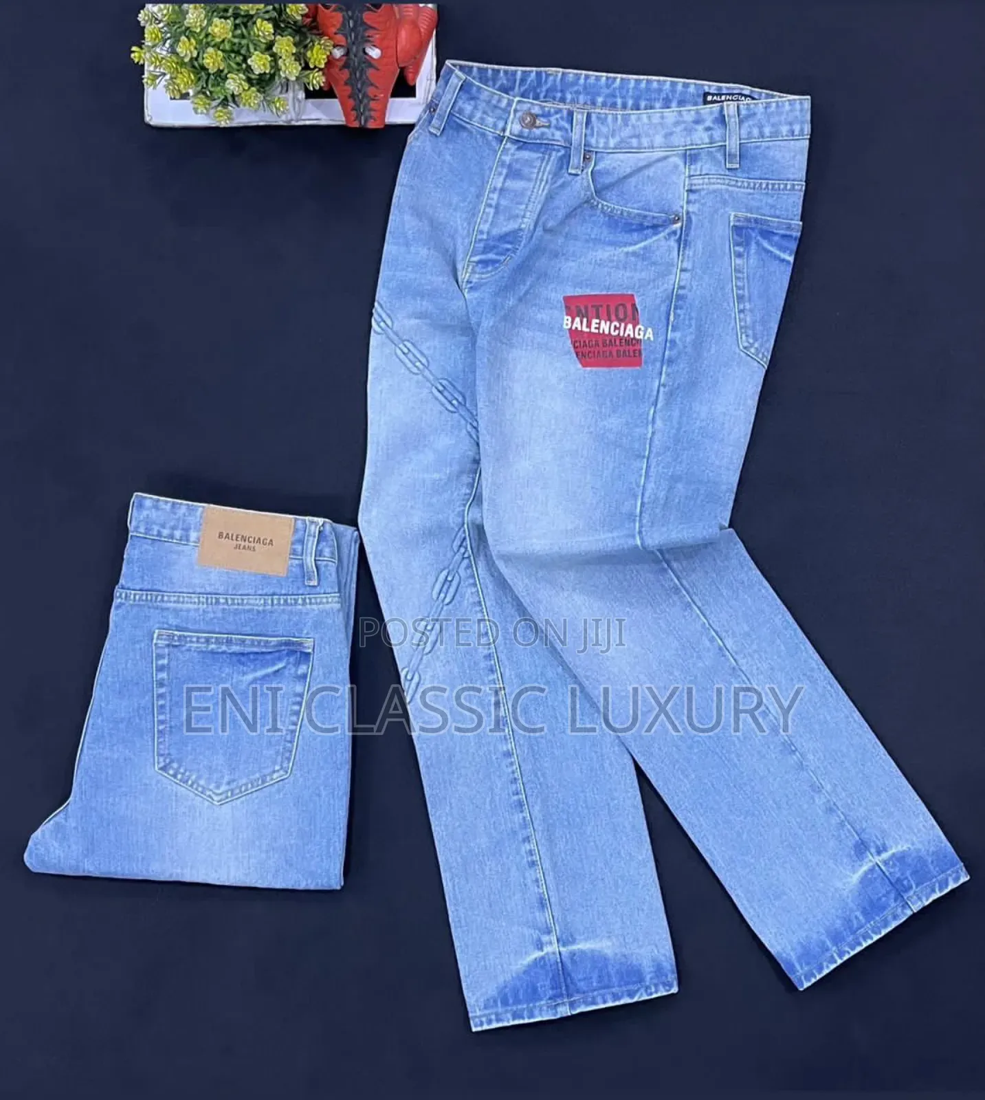 Balenciaga Luxury Men's Jeans Well Banded Package