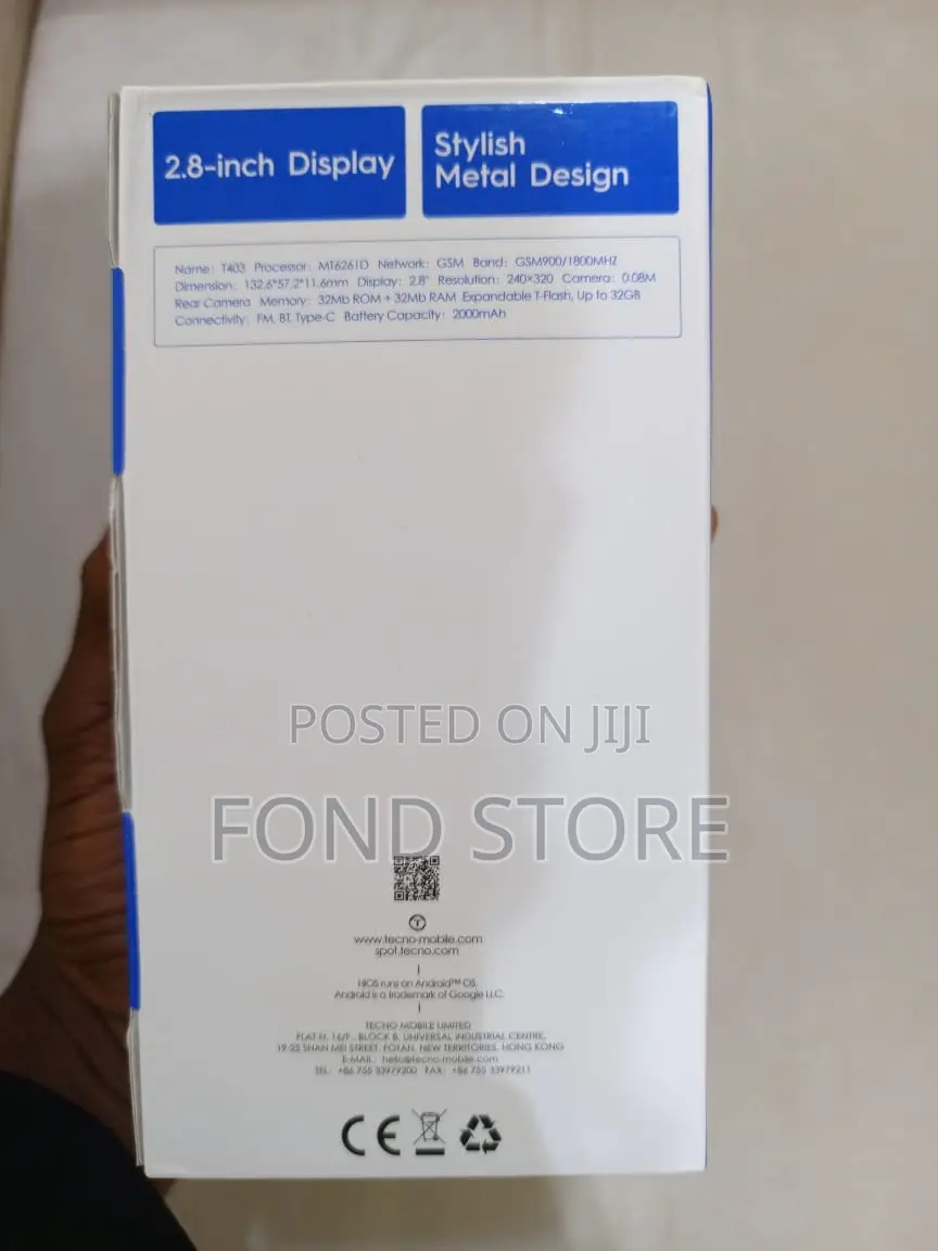 New Tecno T302 Blue