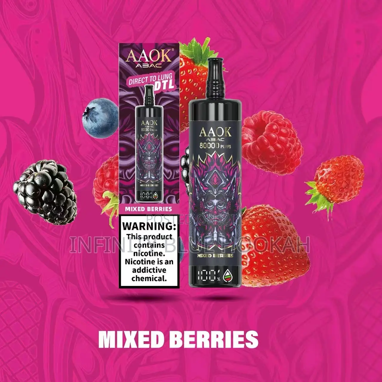 Aaok Vape 80000 Puffs Mixed Berries