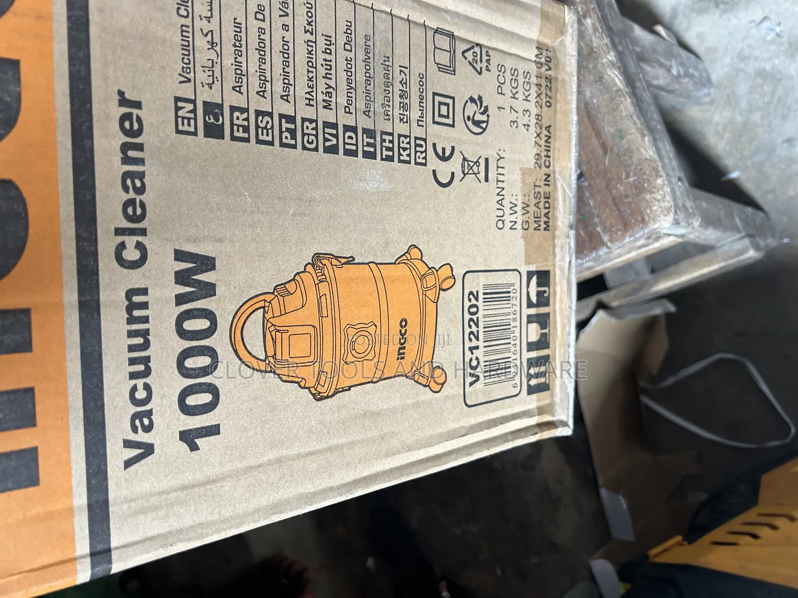 Ingco 12l Wet Dry Vacuum Cleaner Vc12202