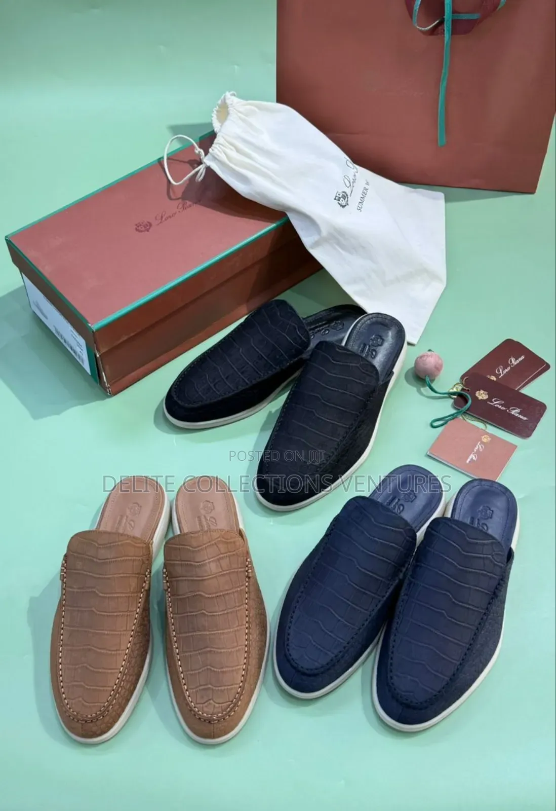 *Original Loro Piana Mules Available in Store 40 —— 47