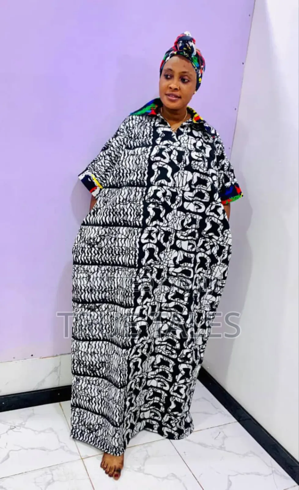 Comfortable Readymade Ankara Boubou/Abaya Free Size Gown