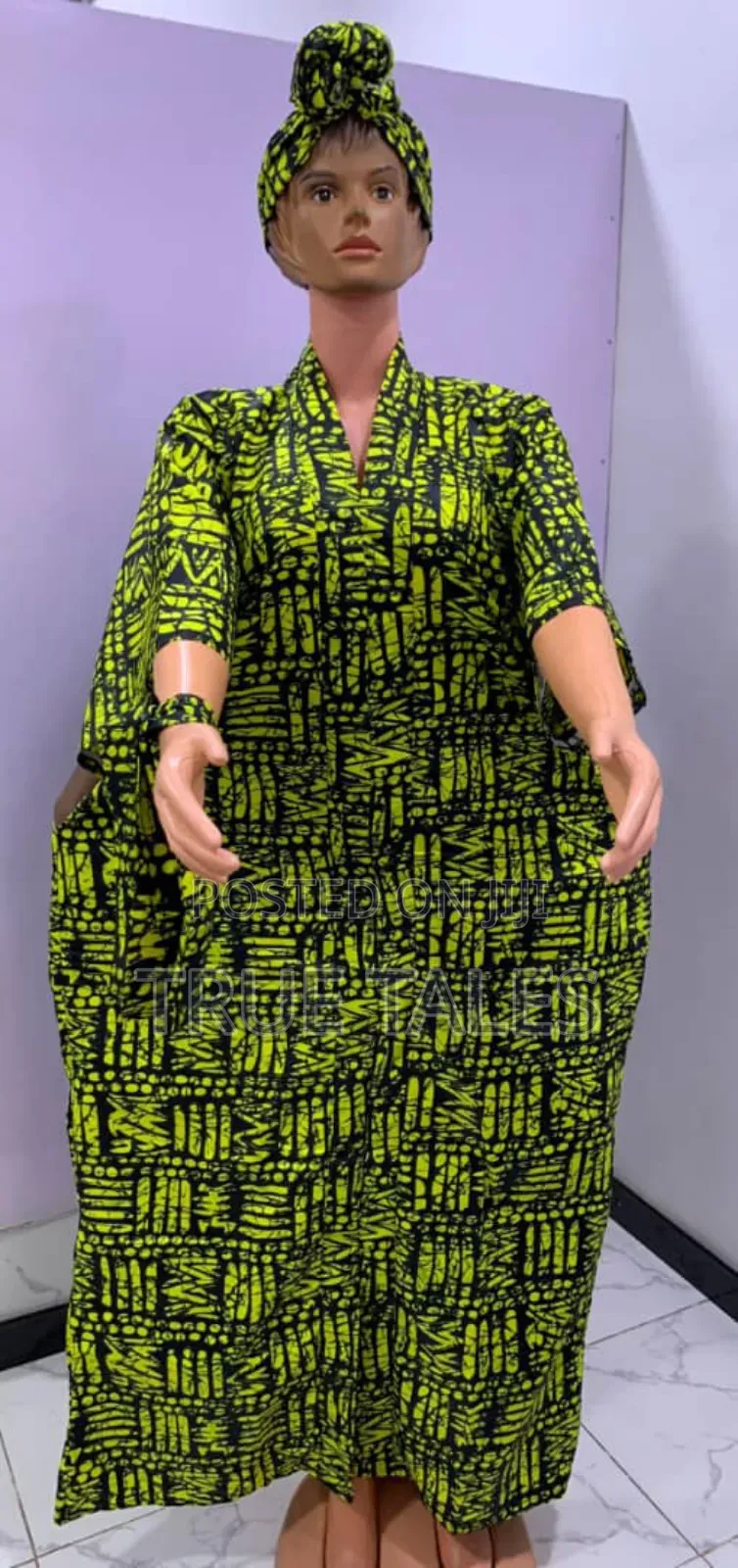 Comfortable Readymade Ankara Boubou/Abaya Free Size Gown