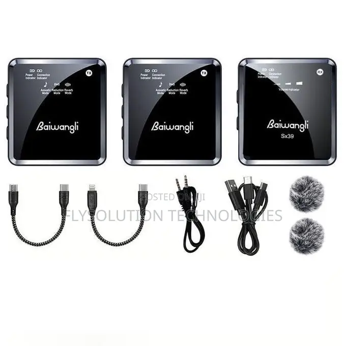 Sx39 Dual Noise Cancelling Wireless Baiwangli Microphone