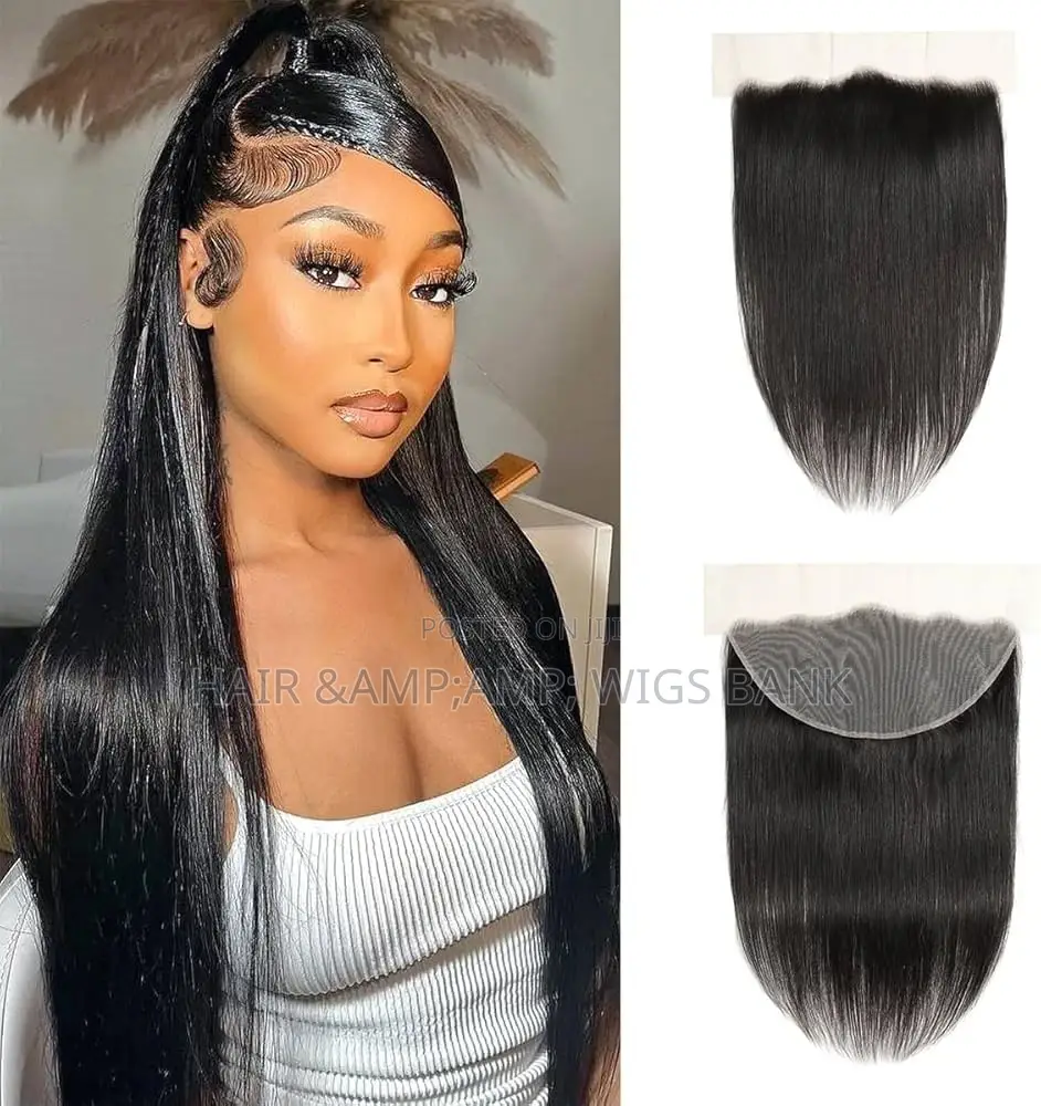 14” Human Hair Swiss Lace Frontal for Installation