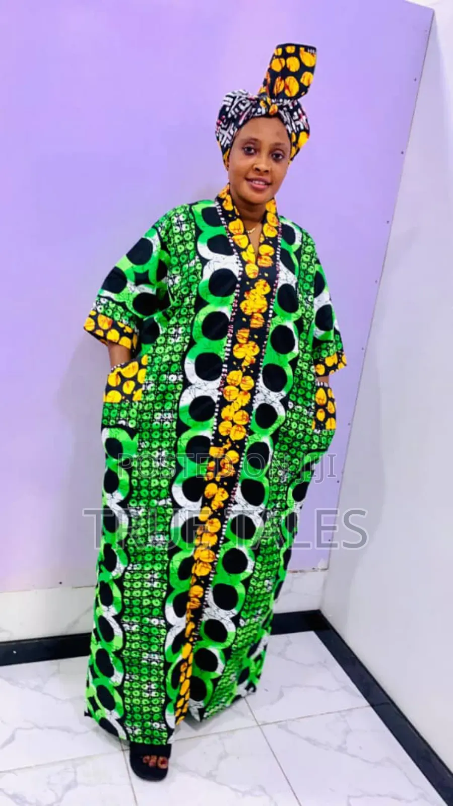 Comfortable Readymade Ankara Boubou/Abaya Free Size Gown