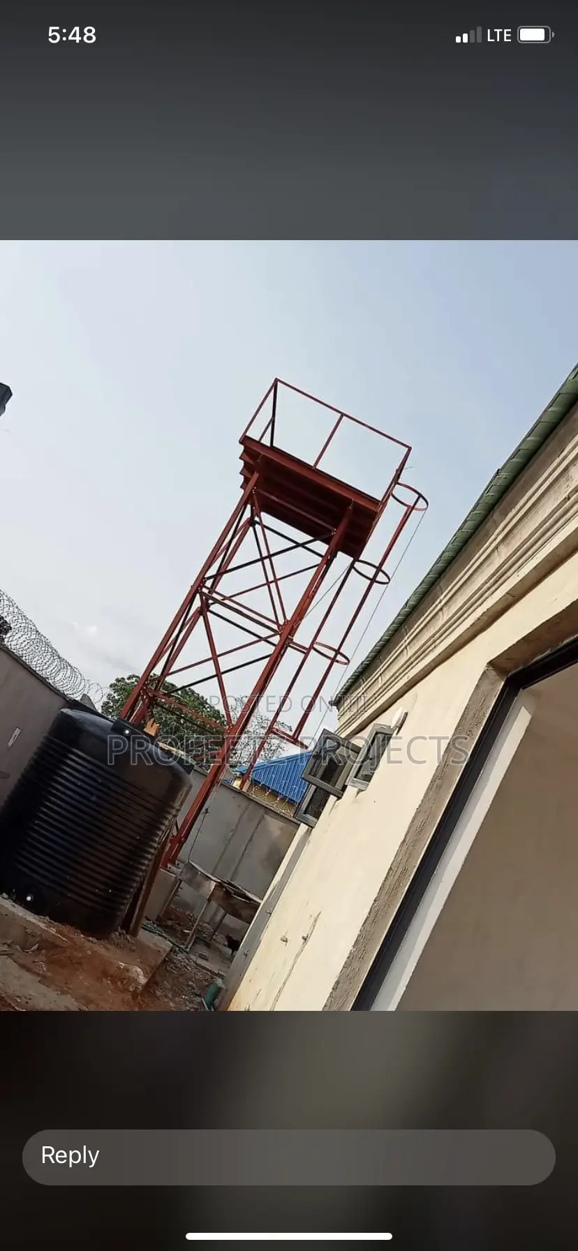 Water Tank Stanchion