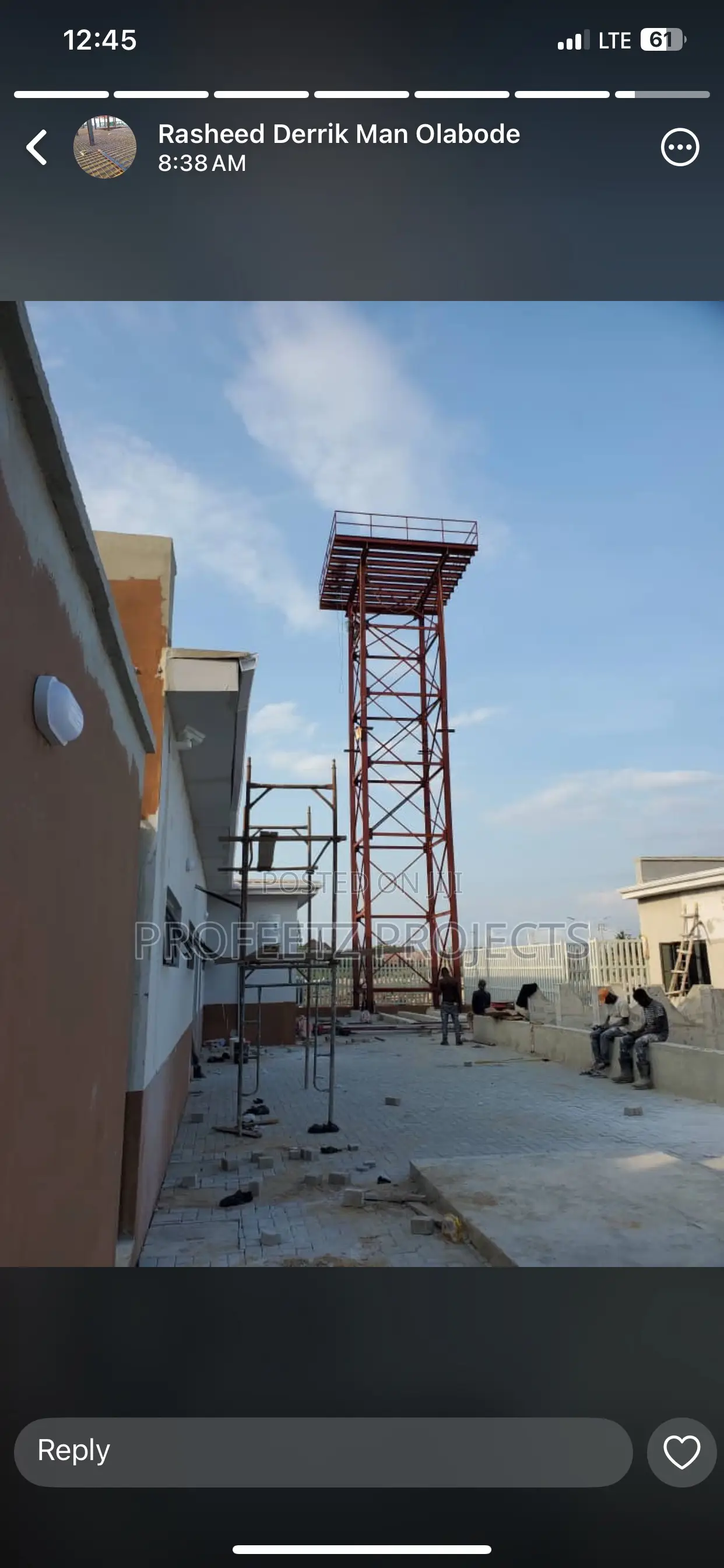 Water Tank Stanchion