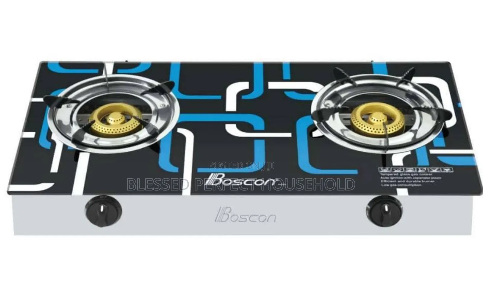 Boscon Glass Gas 2 Burner