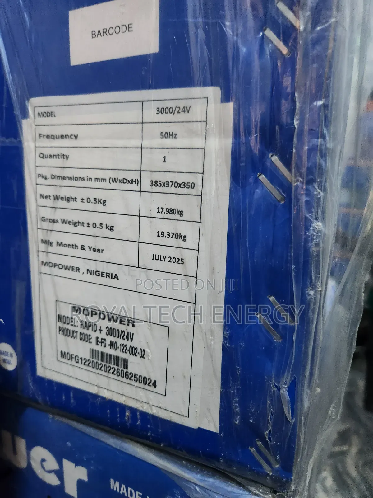 Mopower 3kva 24v Hybrid Inverter