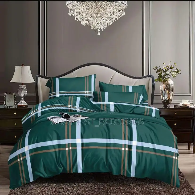 Green Striped Bedsheets Pillowcase (6x6)