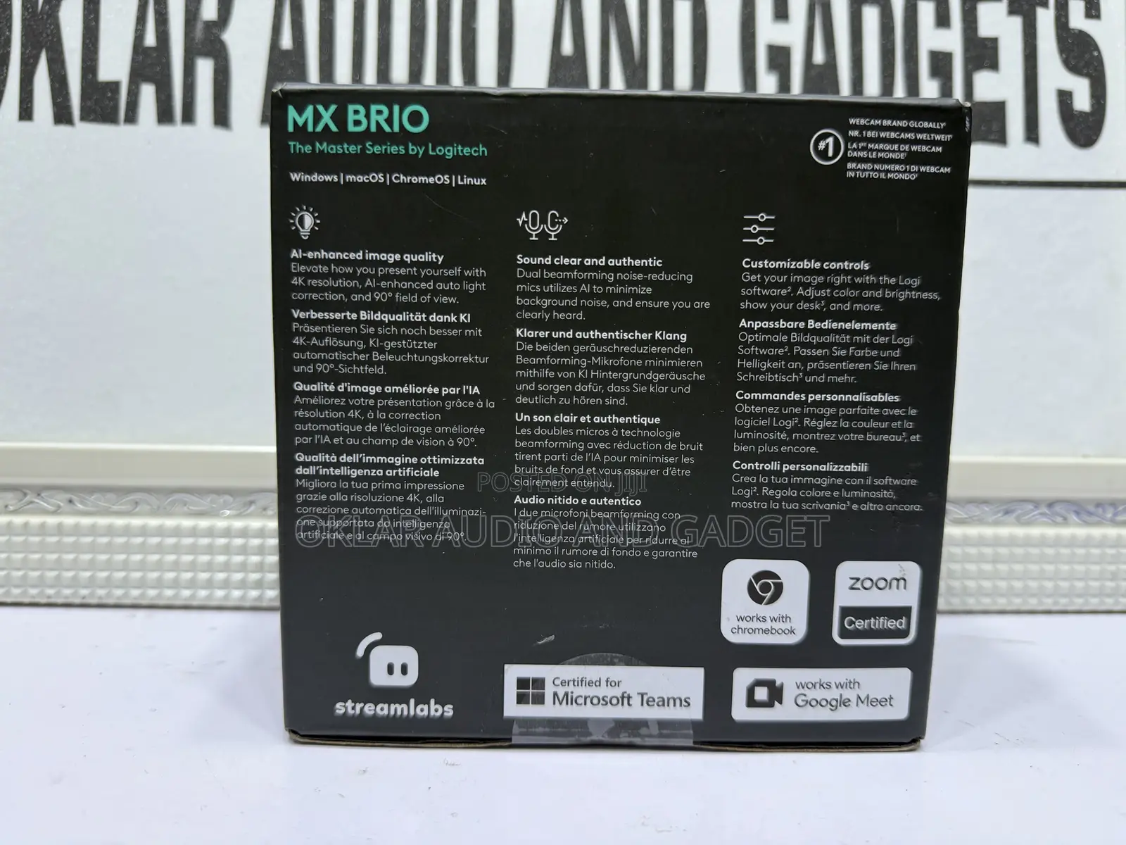 Logitech Mx Brio 4k Ultra Hd Streaming Webcam