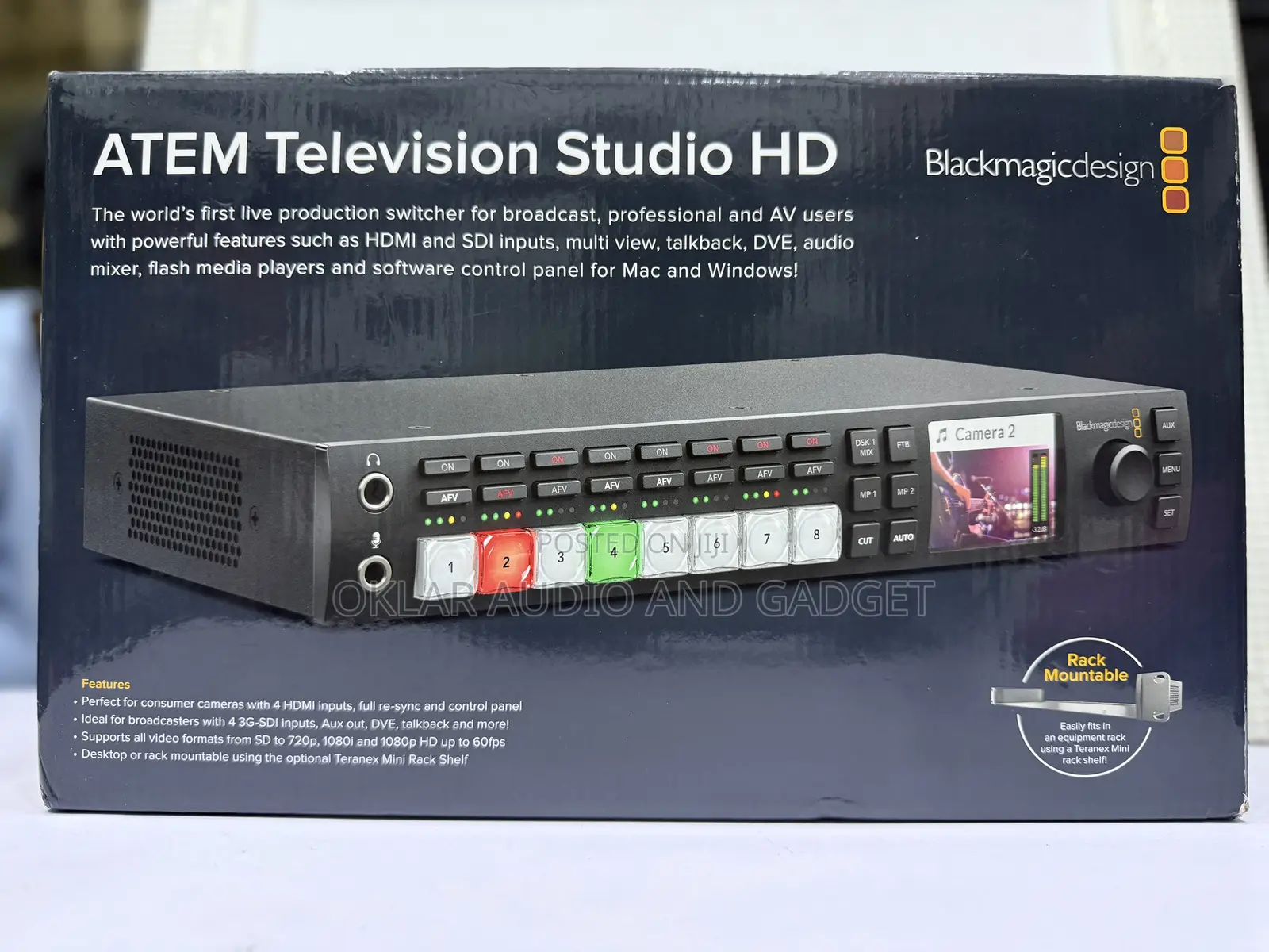 Blackmagic Atem Television Studio Hd 8 Channel Video Mixer (Open Box)