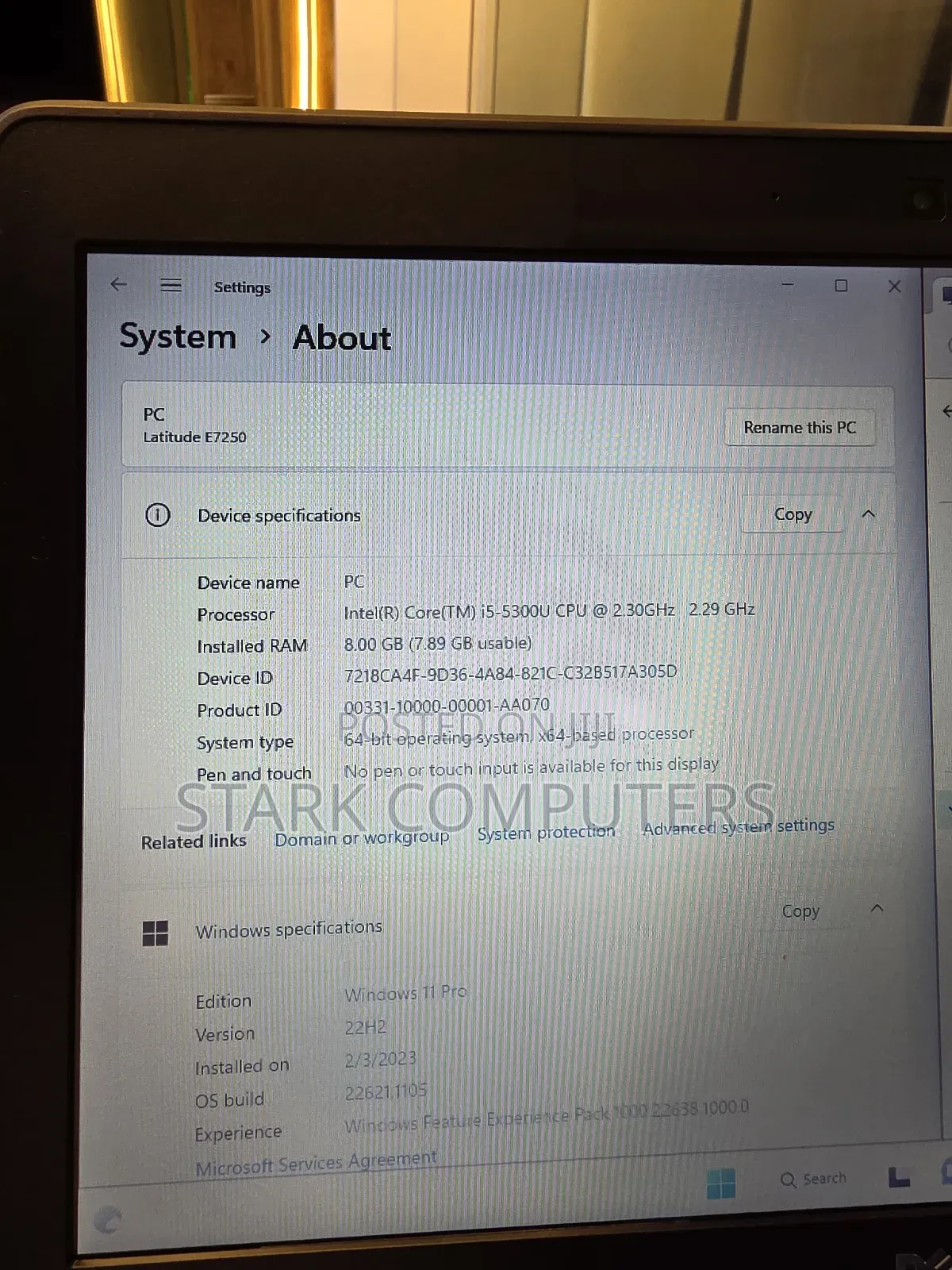 Laptop Dell Latitude 12 E7250 8GB Intel Core I5 SSD 256GB