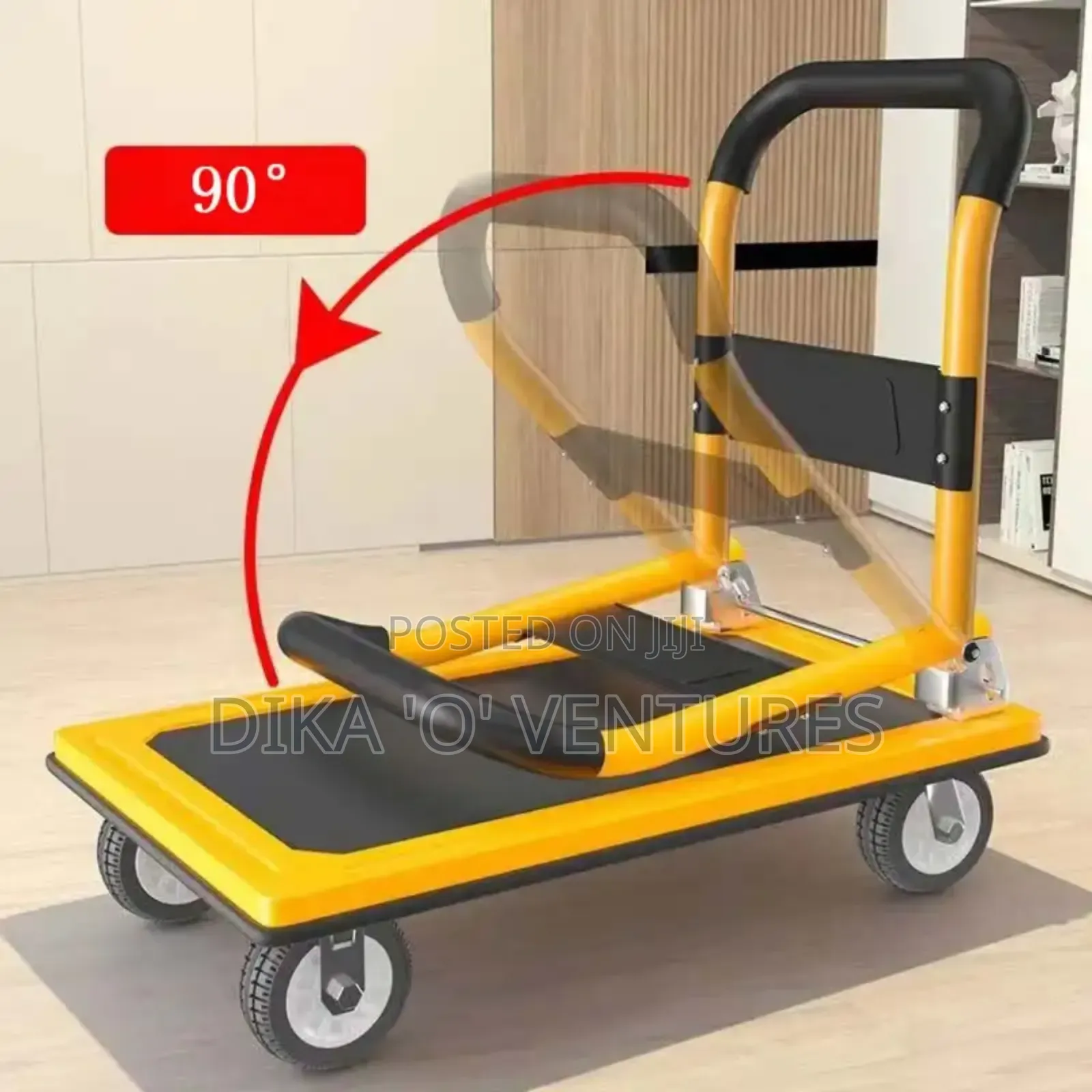 300kgs Warehouse Portable Carrying Goods Hand Pushing Mobile Small