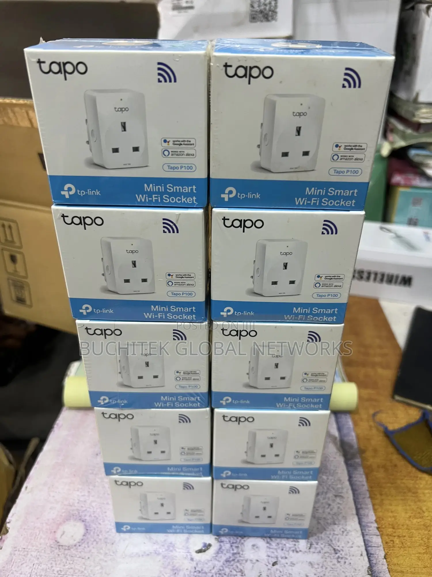 Tp-Link Tapo P100 Smart Plug Wi-Fi Outlet Home Device.