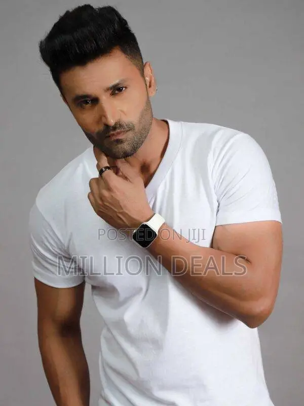 Custom Fit Men's White v- Neck T-Shirt