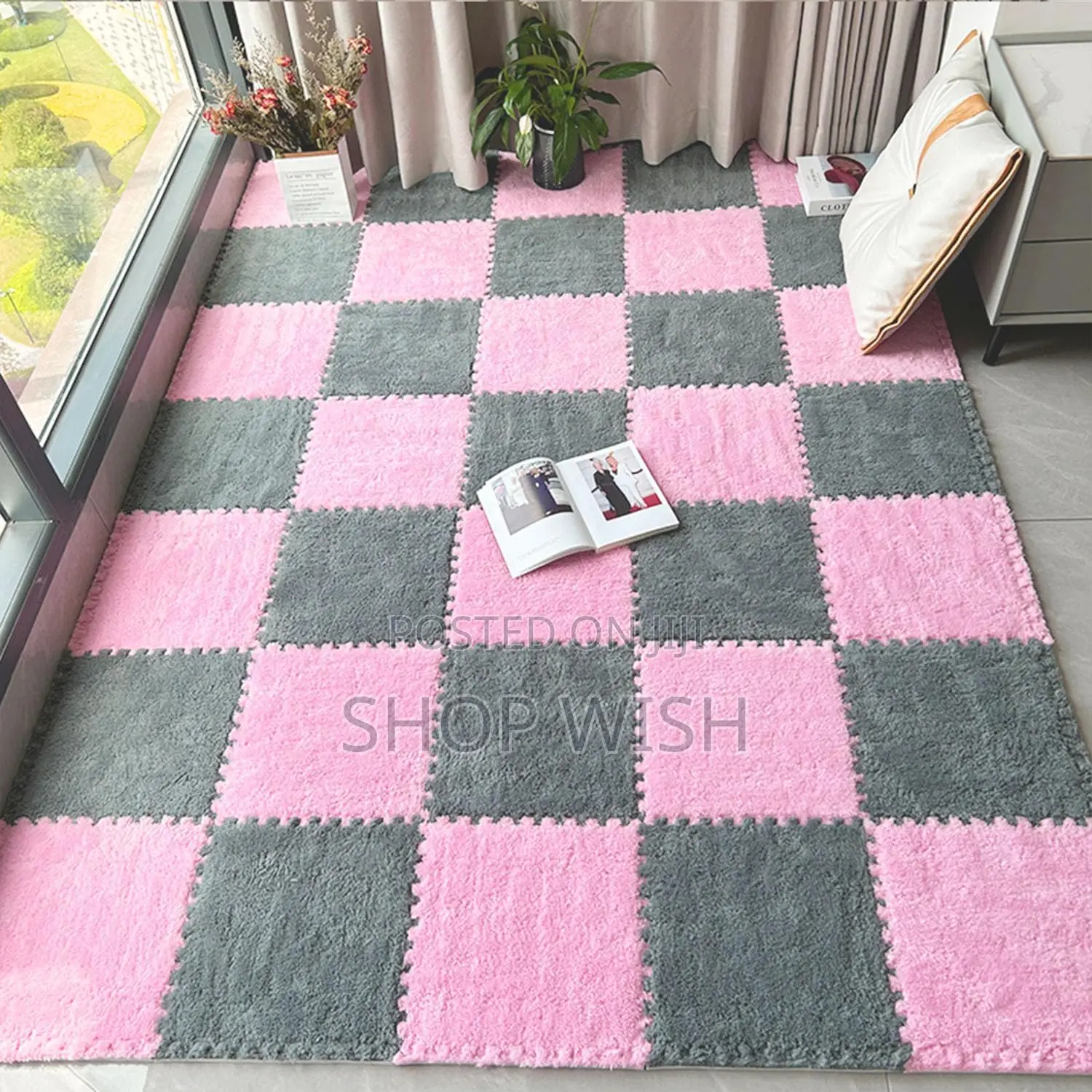 Removable Washable Odor Resistant Washable Carpet for Kids and Pets