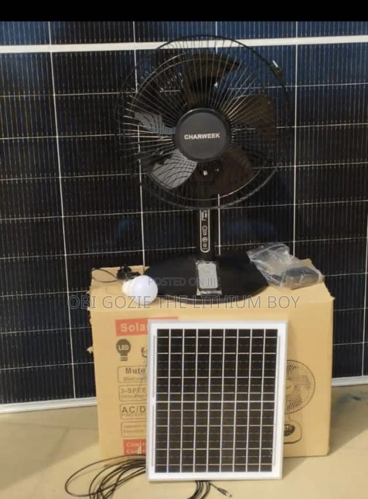 Solar Table Fan With Bulb Light. Best Solar Fan Importer Distributor