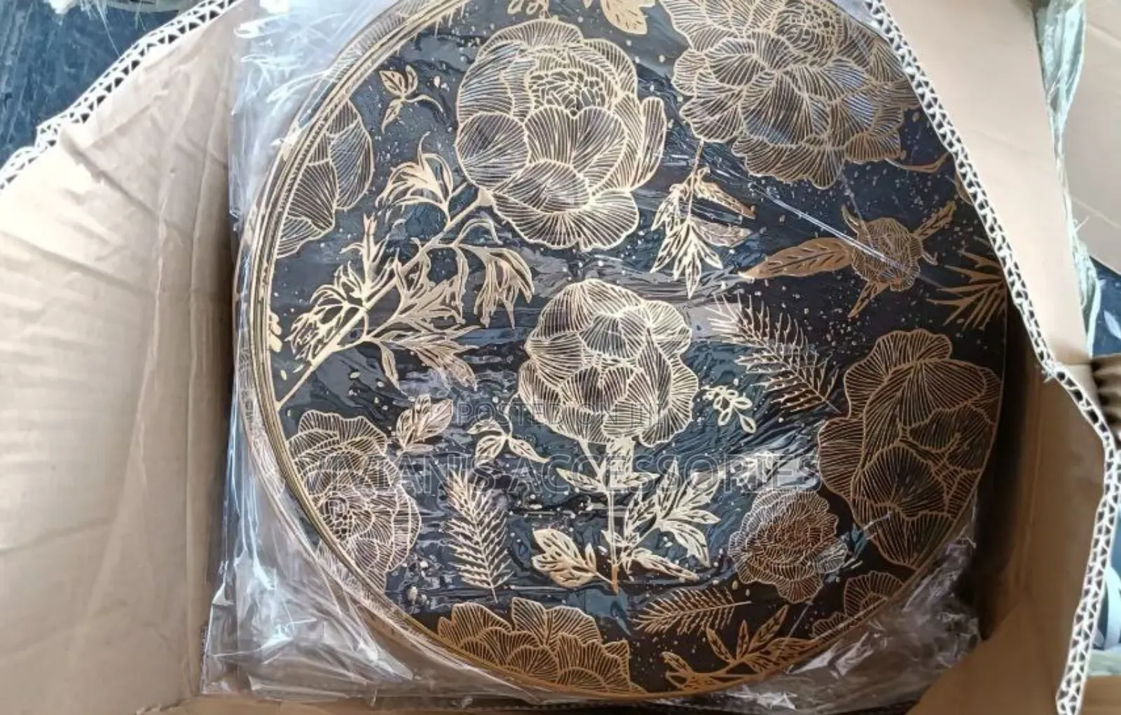 Flower Design Table Mat Per Doz(12pcs)