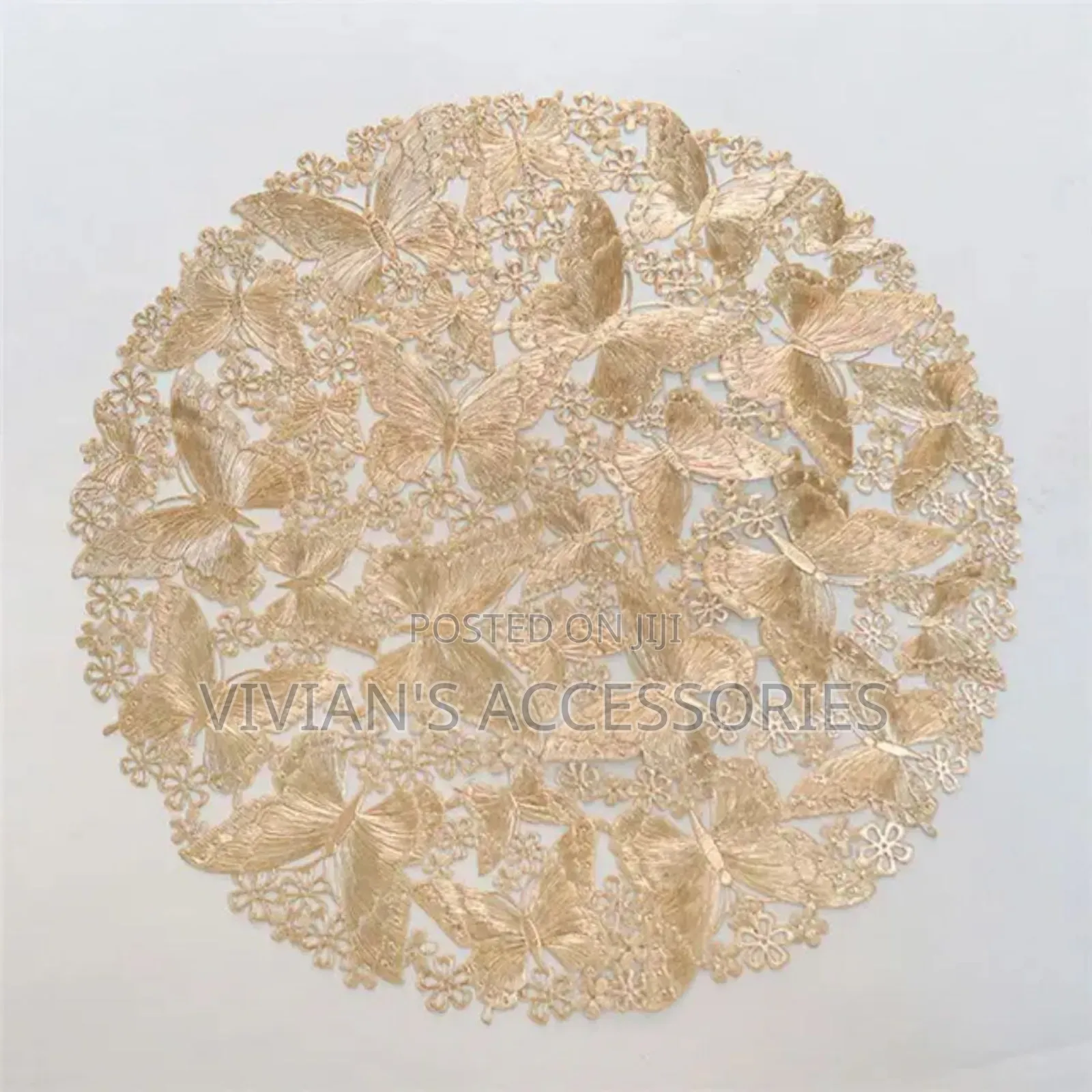 Flower Pattern Luxury Table Mat 12pcs