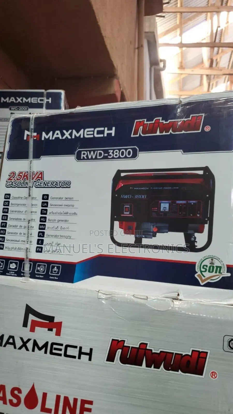 Maxmech 3.0kva Petrol Generator 100% Copper Coil