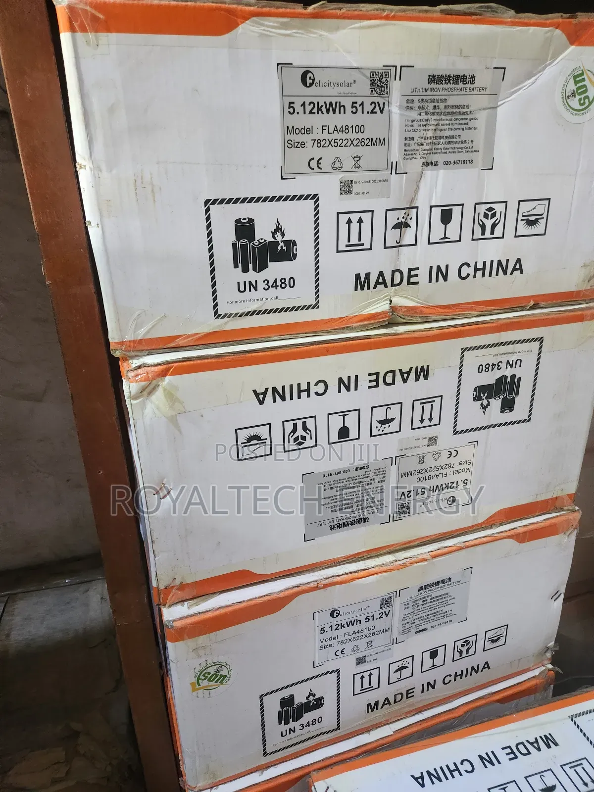 Felicity 5.12kwh 48v Lithium Phosphate Flat Batteries
