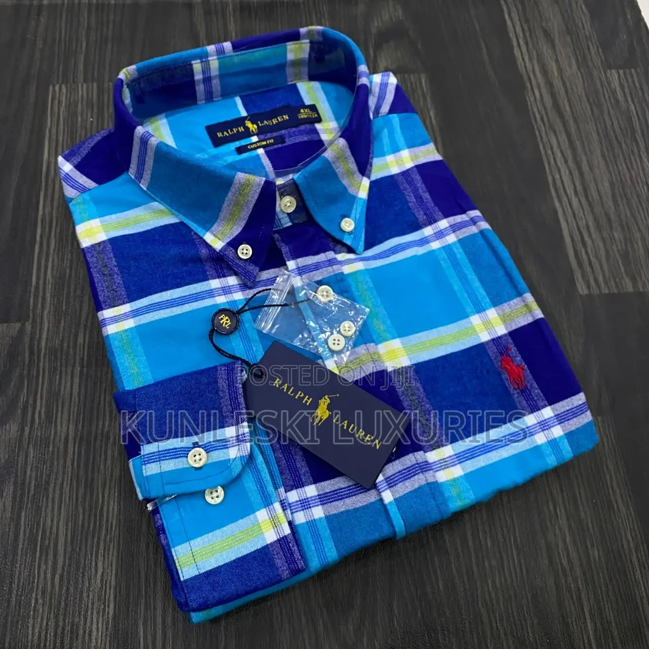 Original Polo Ralph Lauren Long Sleeve Checkers Shirt For Men