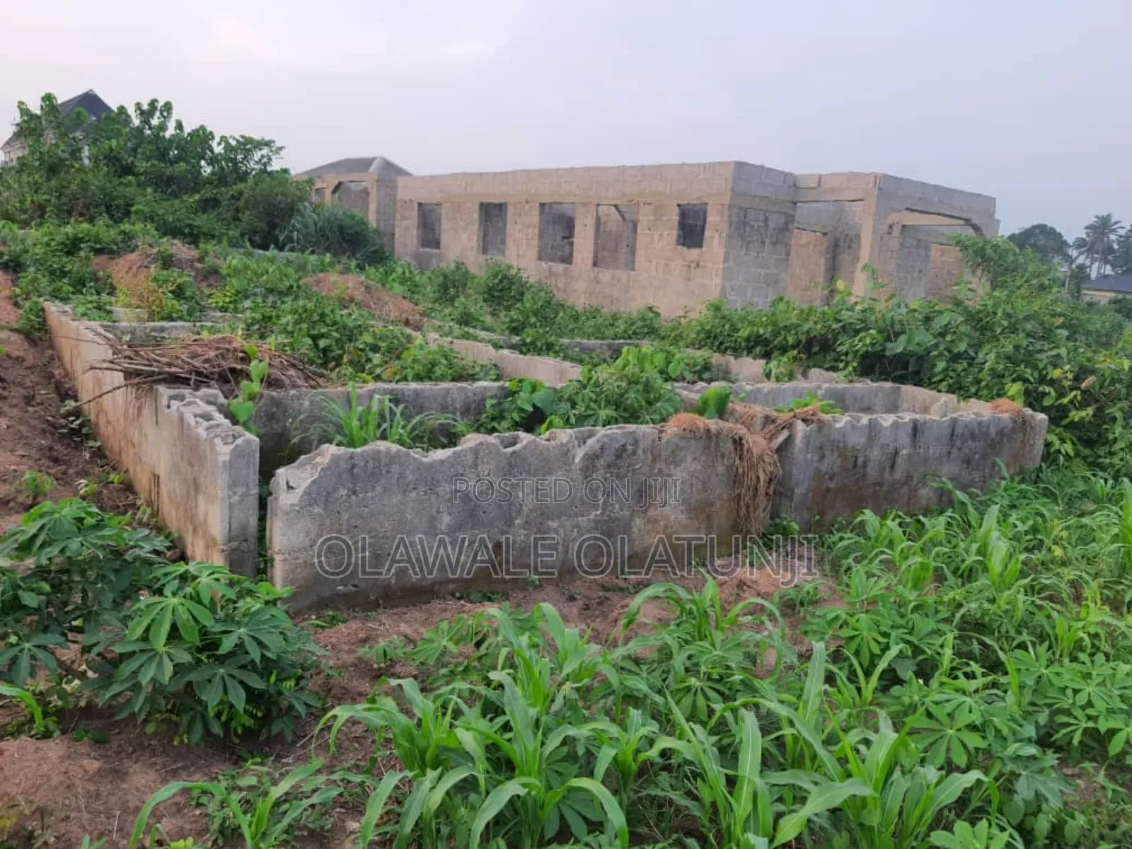 Half Plot of Land With Foundation