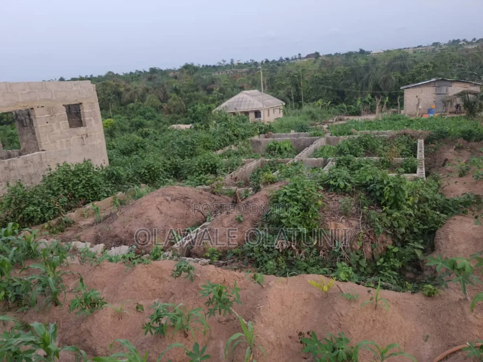 Half Plot of Land With Foundation