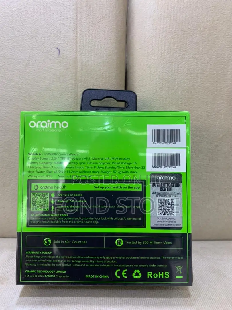 Oriamo Smartwatch 6